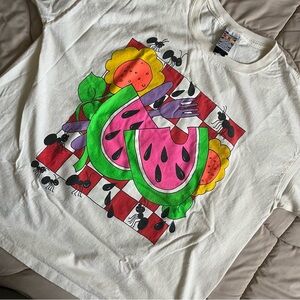 Vintage 90s Watermelon Ants on a Picnic T-Shirt